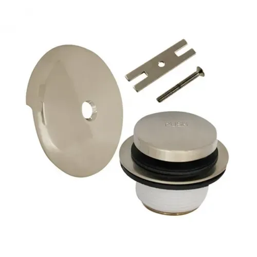 Danco Touch-Toe Tub Drain Trim Kit with Overflow, Brushed Nickel
