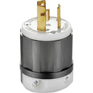 Leviton 30 Amp 250V 3-Wire 2-Pole Industrial Grade Locking Cord Plug