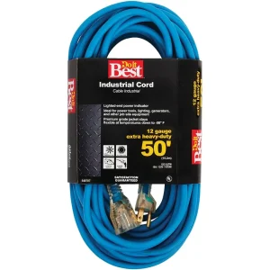 Do it Best Blue 12/3 Industrial Outdoor Extension Cord, 50 ft