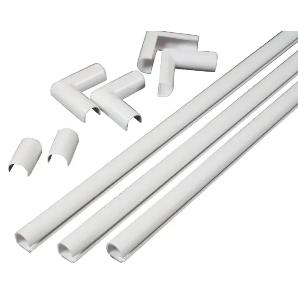 Wiremold CordMate 1/2″ x 3′ White Cord Channel Kit