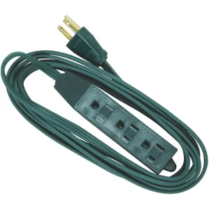 Do it Best Green 16/3 Interior Extension Cord with Powerblock, 9 ft
