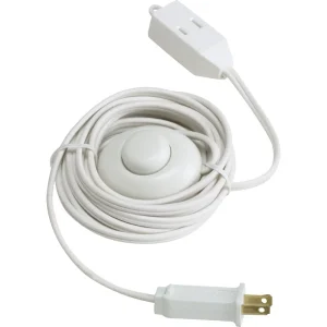 Do it Best White 18/2 Extension Cord with Foot Switch, 15 ft