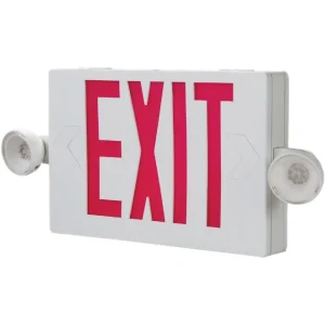 Lithonia Quantum LED Exit Light with Emergency Lights