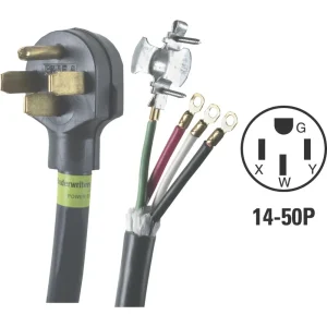 Southwire 6/2 + 8/2 Gauge 6 Ft. 4-Conductor Range Cord