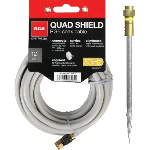 RCA 12 Ft. Quad RG6 Coaxial Cable