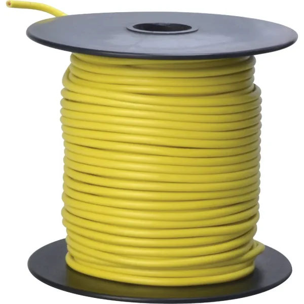 Road Power 100 ft. Yellow 16-Gauge PVC-Coated Primary Wire