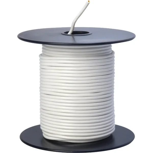 Road Power 100 ft. White 18-Gauge PVC-Coated Primary Wire