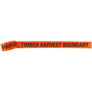TIMBER HARVEST BOUNDARY Vinyl Roll Flagging
