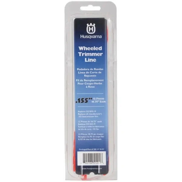 Husqvarna .155″ Wheeled Trimmer Line (12 pcs)