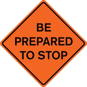 48” Solid Warning Signs - view 2
