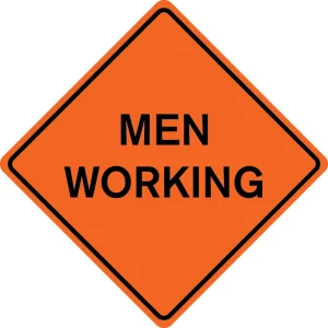 36” Solid Warning Signs - view 2