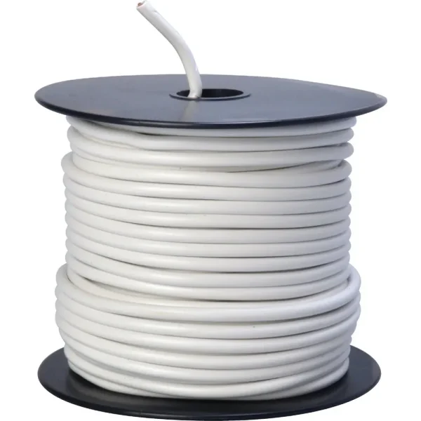 Road Power 100 ft. White 12-Gauge PVC-Coated Primary Wire