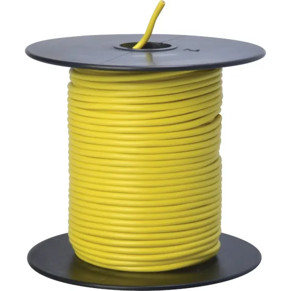 Road Power 100 ft. Yellow 18-Gauge PVC-Coated Primary Wire