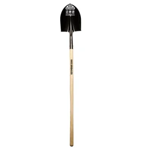 16 Ga. Round Point Shovel, 42″ Hardwood Handle