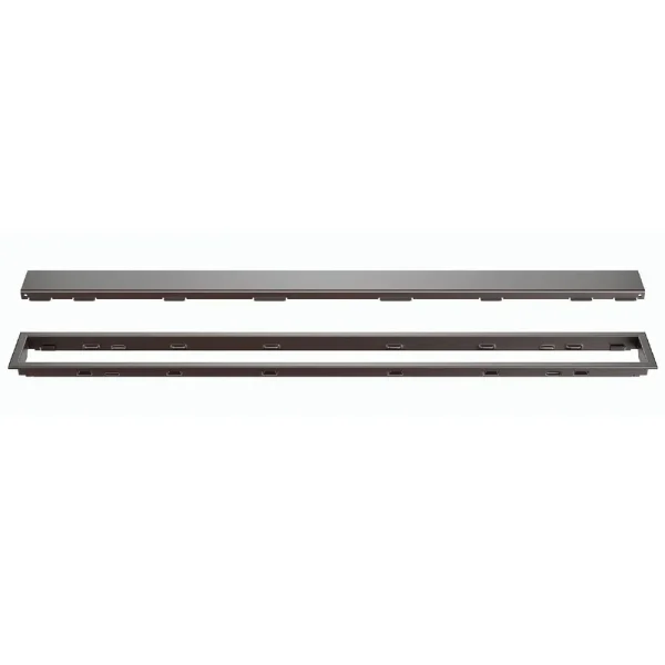 Schluter KERDI-LINE Bronze Linear Grate Kit | 3/4″ (19mm) / 19-11/16″ (50 cm) / Solid