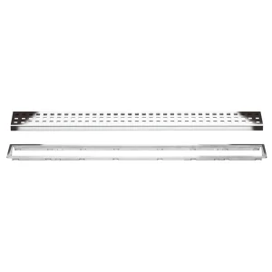 Schluter KERDI-LINE Chrome Linear Grate Kit | 3/4″ (19mm) / 19-11/16″ (50 cm) / Solid