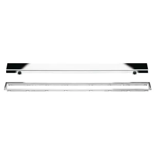 Schluter KERDI-LINE Chrome Linear Grate Kit | 3/4″ (19mm) / 19-11/16″ (50 cm) / Solid - view 2