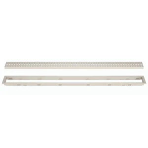 Schluter KERDI-LINE Cream Linear Grate Kit | 3/4″ (19mm) / 19-11/16″ (50 cm) / Solid - view 2