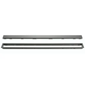 Schluter KERDI-LINE Dark Anthracite Linear Grate Kit | 3/4″ (19mm) / 19-11/16″ (50 cm) / Solid