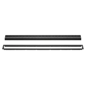 Schluter KERDI-LINE Matte Black Linear Grate Kit | 19-11/16″ (50 cm) / Solid - view 2