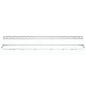 Schluter KERDI-LINE Matte White Linear Grate Kit | 19-11/16″ (50 cm) / Solid - view 2