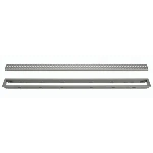 Schluter KERDI-LINE Pewter Linear Grate Kit | 19-11/16″ (50 cm) / Solid - view 2