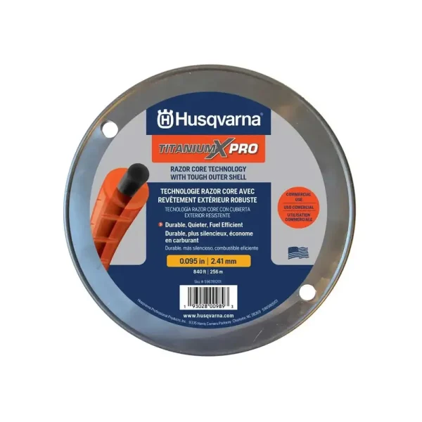 Husqvarna Titanium X-PRO Trimmer Line .095″ X 840 ft