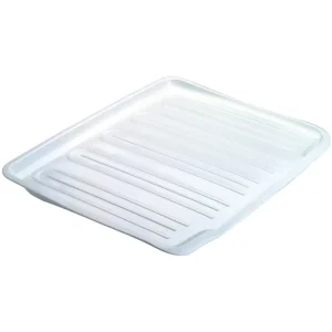 Rubbermaid White Sloped Drainer Tray, 14.7 x 18 in