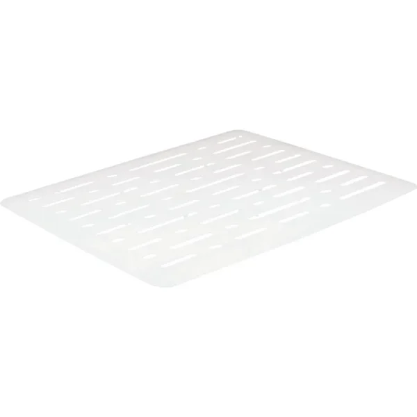 Rubbermaid Perforated White Sink Mat, 10.7 x 12.7 in