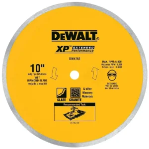 Dewalt DW4762 XP 10″ Wet Porcelain Blade