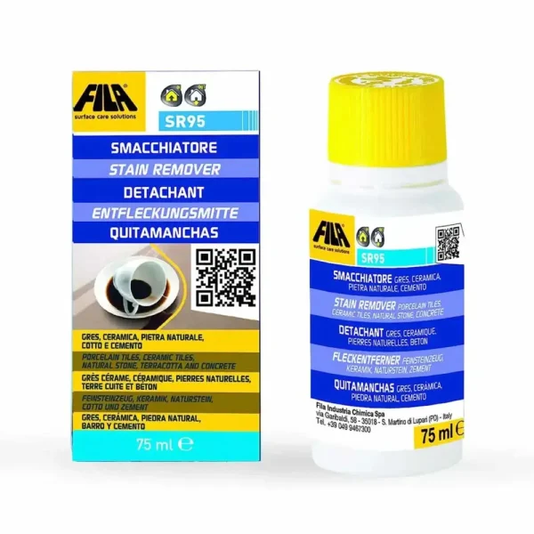 FILA SR95 Stain Remover for Natural Stone – 75 ml Bottle
