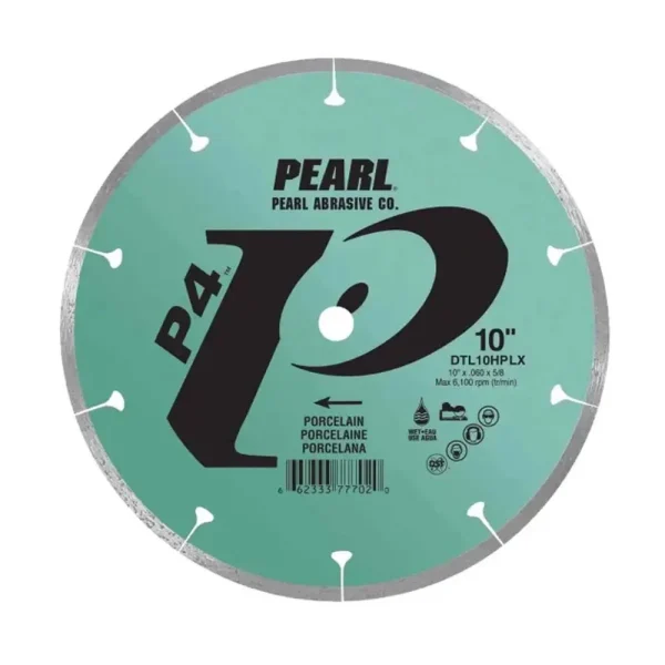 Pearl Abrasive P4 10″ Porcelain Diamond Blade