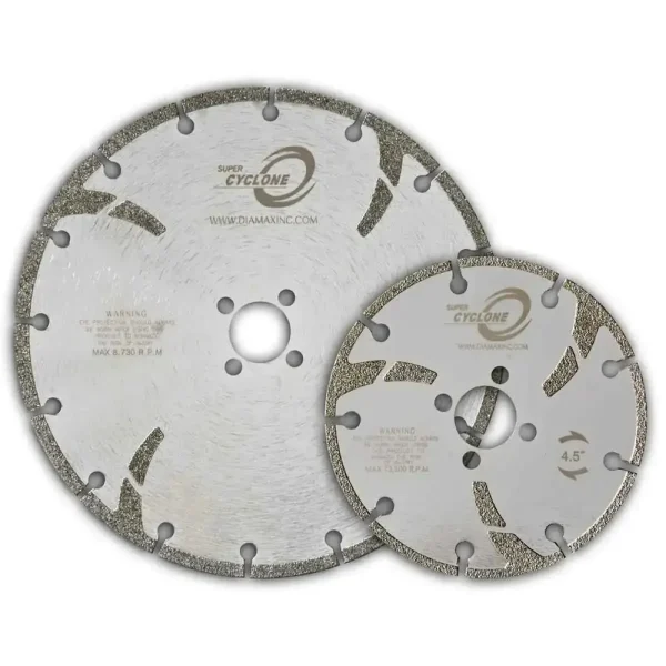 Diamax Super Cyclone Electroplated Marble Blade | 4″