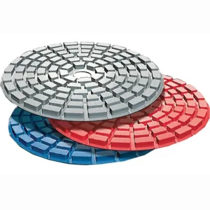 Shine-X 4″ Triple Thick Diamond Pads | 220 Grit, Red