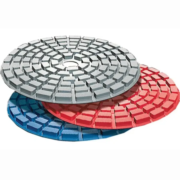 Shine-X 4″ Triple Thick Diamond Pads | 220 Grit, Red