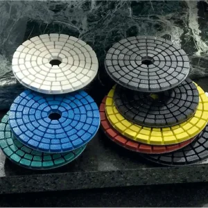 Shine-X 4″ Triple Thick Diamond Pads | 220 Grit, Red - view 2