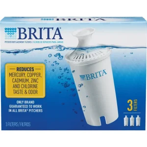 Brita Pitcher Replacement Water Filter Cartridge, 3-Pack