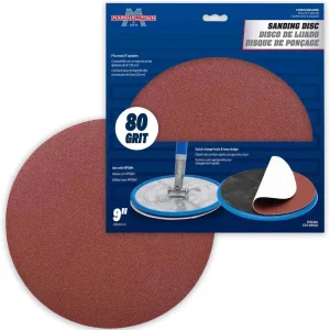 Marshalltown 9″ Radial Sanding Discs – 5 pack | Premium Grade / 80 Grit - view 2