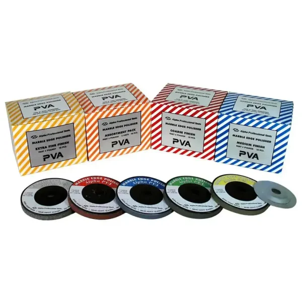Alpha High Speed PVA Polishing Pads – 10 Piece Box | Asst. Kit