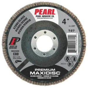 Pearl Abrasive 4″ Maxi Disc Carbide Dry Sanding Discs | 80 Grit