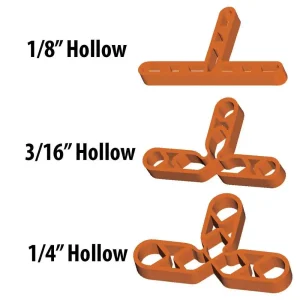 Barwalt Hollow Leave-In T Spacers | 1/8″ - view 2