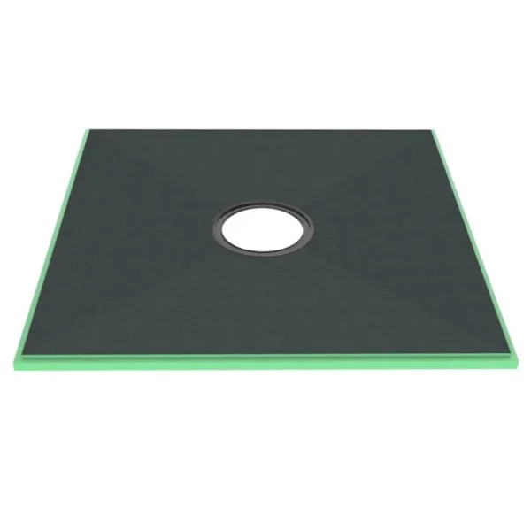 Hydro-Blok Low Profile Center Drain Shower Pans | 36″ x 36″ Low Profile