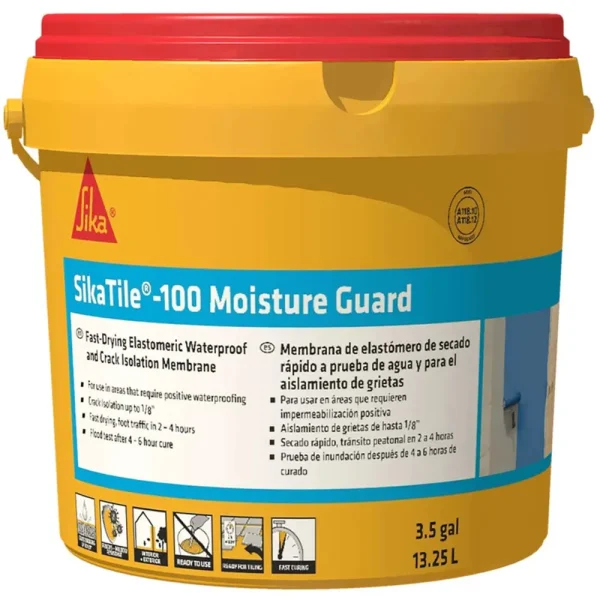 SikaTile -100 Moisture Guard Waterproofing Crack Isolation Membrane | 1 Gallon