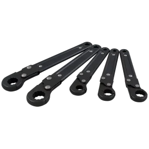 5 Piece SAE Ratcheting Tube Wrench Set