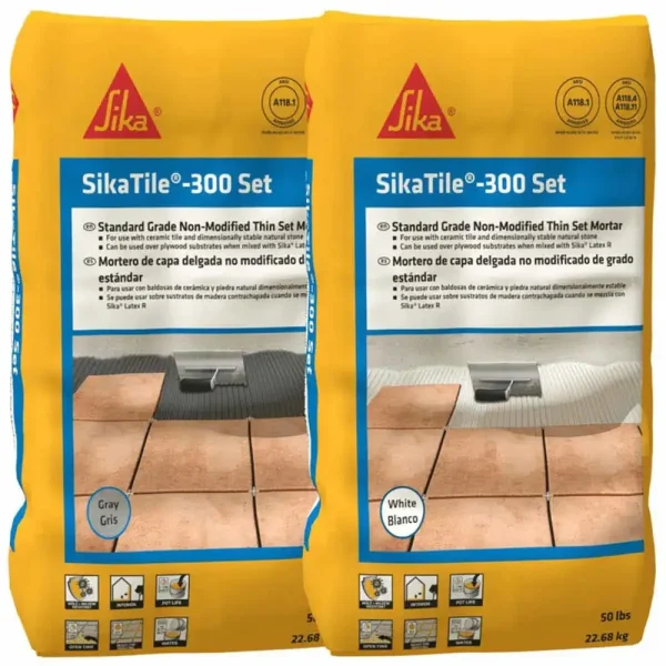 SikaTile 300 Set – 50 Lb. Gray Non Modified Mortar Pallet