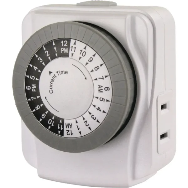 Woods Indoor 24-Hour Mechanical Timer