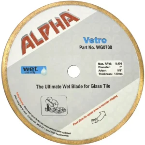 Alpha Vetro Glass Tile Diamond Blade | 4-3/8″ - view 2