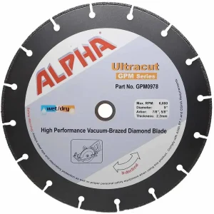Alpha Ultracut GPM Series Diamond Blade | 4 inch
