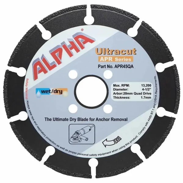 Alpha Ultracut APR Series Diamond Blade | 4-1/2 inch