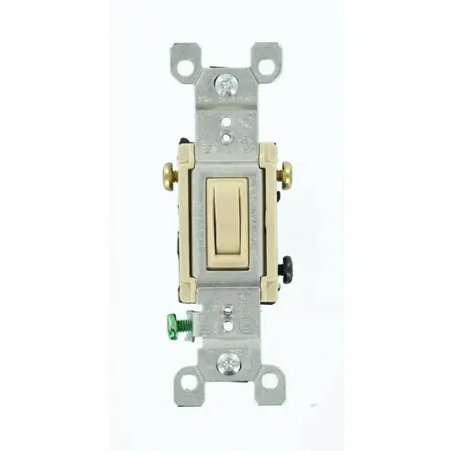 Leviton 15 Amp Light Almond Toggle Switch, 6-Pack